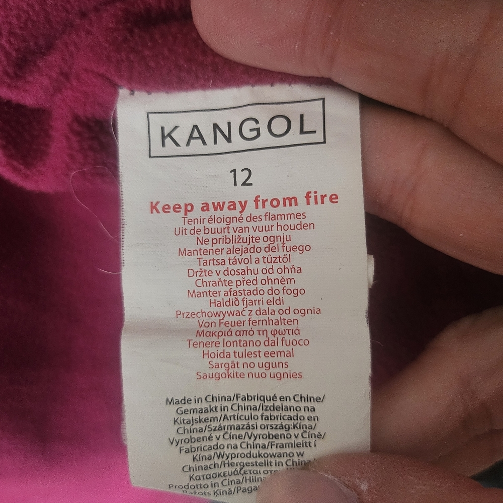 Kangol Girls Quilted Hooded Jacket, Black Size 12 - Picture 8 of 9